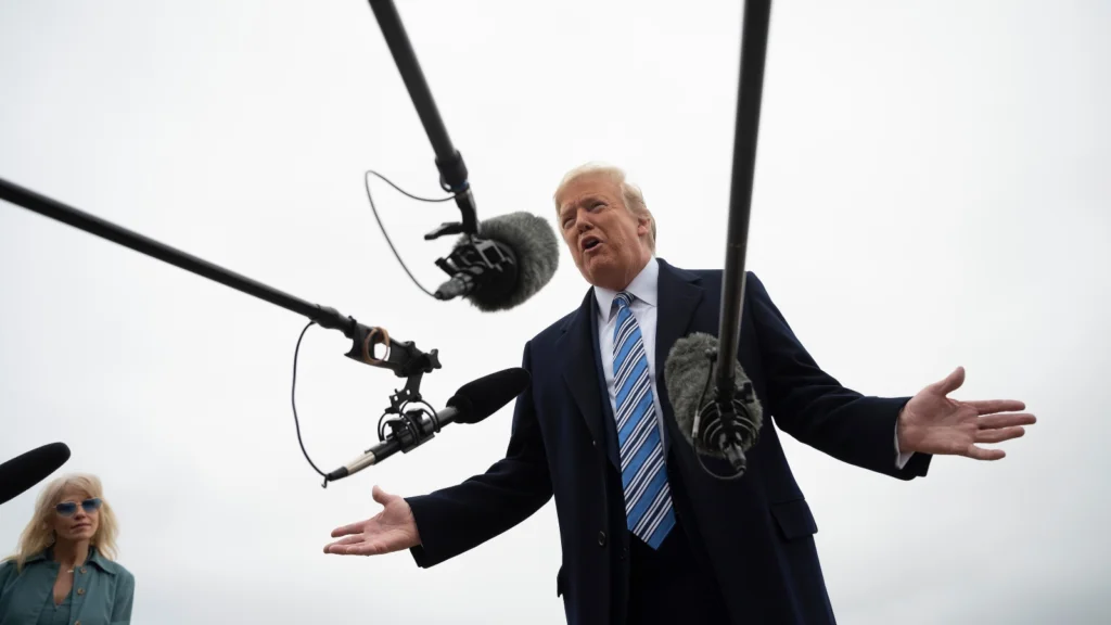 SEE IT: Reporter Ac dentally Hits Trump In Face With Microphone